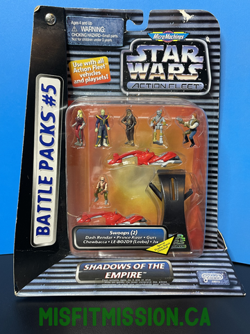 Star Wars 1995 Micro Machines Action Fleet Battle Packs #5 Shadows of the Empire (New)