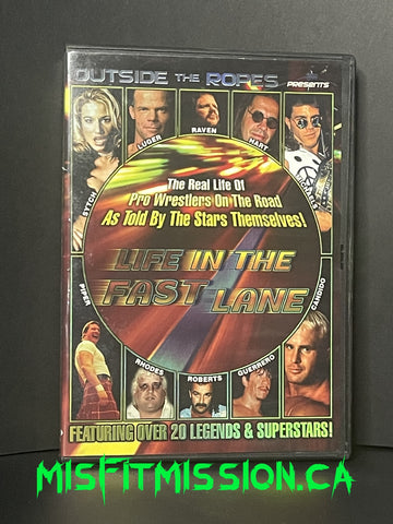 Outside The Ropes Presents Life In The Fastlane DVD Bret Hart Lex Luger Jake Roberts Roddy Piper