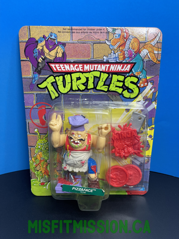 Vintage 1990 Playmates TMNT Teenage Mutant Ninja Turtles Pizzaface Unpunched MOC (New)