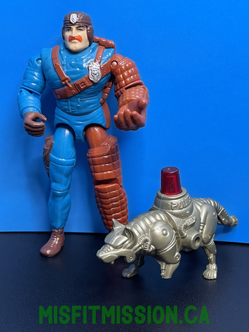 1988 Hasbro Cops N' Crooks Officer Bowzer With Blitz