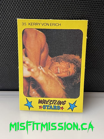 1986 Monty Gum Wrestling Stars Kerry Von Erich #35