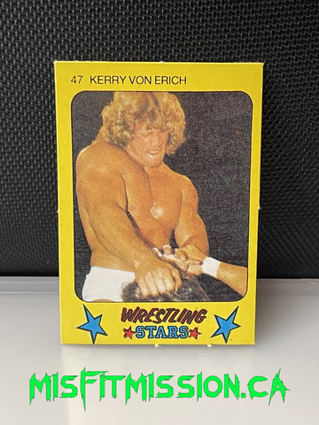 1986 Monty Gum Wrestling Stars Kerry Von Erich #47