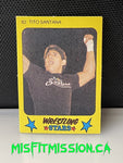 1986 Monty Gum Wrestling Stars Tito Santana #82