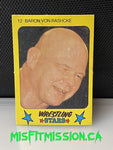 1986 Monty Gum Wrestling Stars Baron Von Rashcke #12