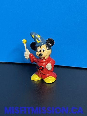 Vintage Disney Fantasia Sorcerer's Apprentice Mickey Mouse PVC Figure