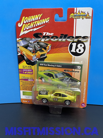 2018 Johnny Lightning Street Freaks The Spoilers Limited Edition 1 of 2500 1976 Ford Mustang II Cobra (New)