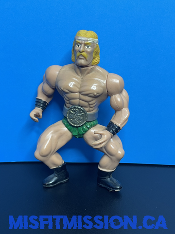 Knock Off MOTU Sungold Wrestling Champions Galaxy Warriors Hulk Hogan Style with Championship Belt