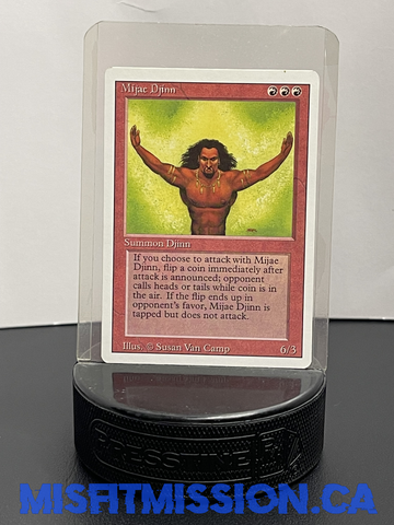 Magic the Gathering: Red Fourth Edition Mijac Djinn