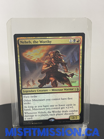 Magic the Gathering: Black Red Amonket Neheb The Worthy Foil