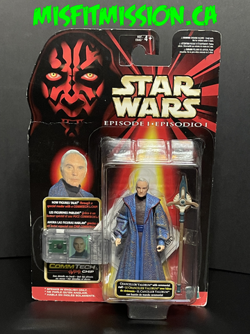 1998 Star Wars Episode One Chancellor Valorum With CommTech Chip (New)