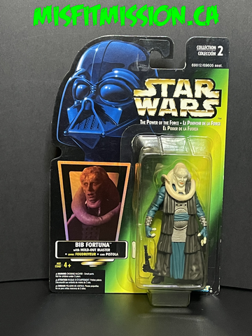 1996 Star Wars Power of The Force Bib Fortuna With Hold Out Blaster (New)