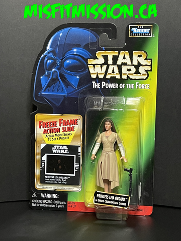 1997 Star Wars Power of The Force Princess Leia Organa in Ewok Celebration Outfit (New)