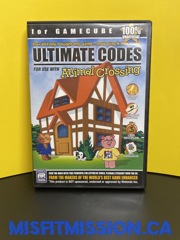 GameCube Animal Crossing Ultimate Cheat Codes Disc