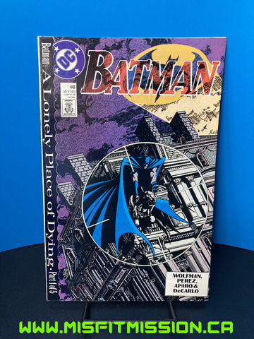 DC Comics 1989 Batman #440 A Lonely Place of Division 1of 5