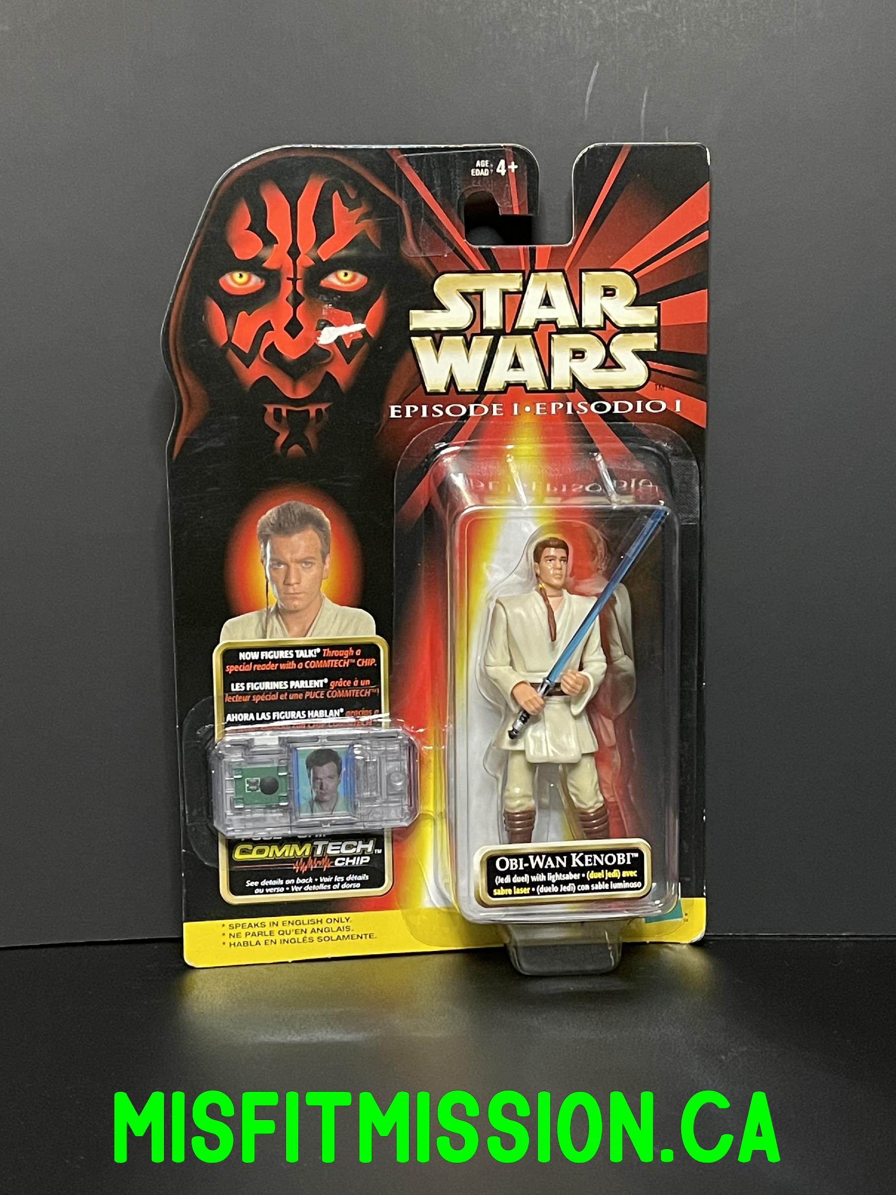 Star Wars Episode 1 Obi-Wan Kenobi Jedi Knight Figure Hasbro