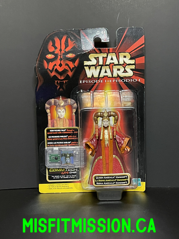 1999 Star Wars Episode One Queen Amidala Coruscant With Commtech Chip  (New)