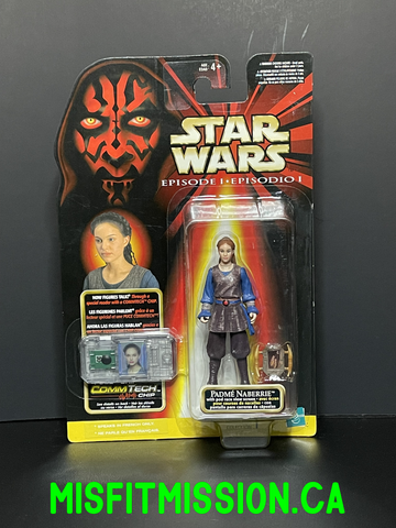 1998 Star Wars Episode One Padme Naberrie With Commtech Chip (New)