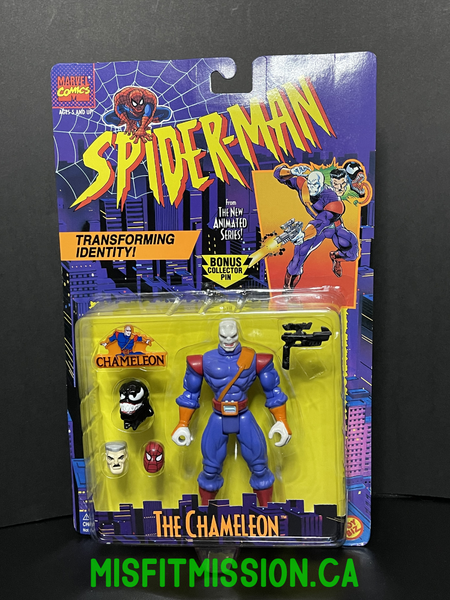 MARVEL ヴィンテージアメトイショップ購入品　15体まとめ売り　高16cm Toy Biz 1995 Marvel Spider-Man Animated Series The Chameleon (New