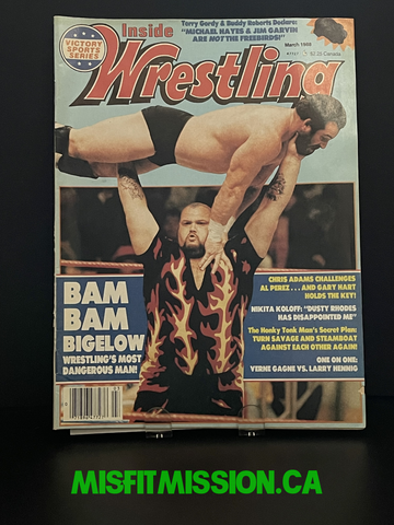 Victory Sports Series Inside Wrestling March 1988 Bam Bam Bigelow