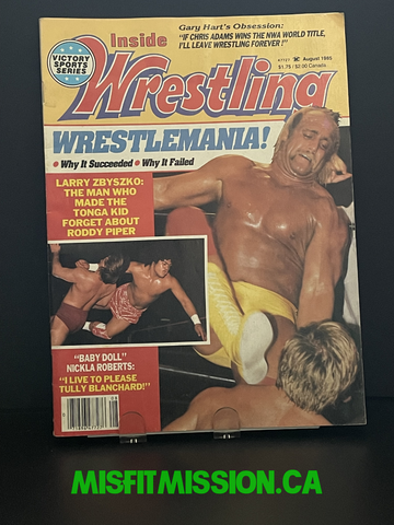 Victory Sports Series Inside Wrestling August 1985 Wrestlemania Hulk Hogan