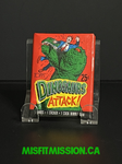Vintage 1988 Dinosaurs Attacks Trading Cards Red Pack with Green T-Rex