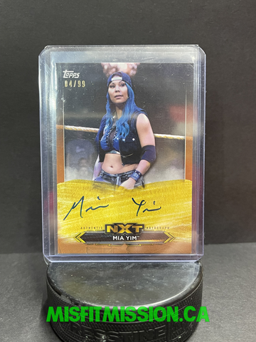2020 WWE NXT Mia Yim Autographed Bronze Card 04/99