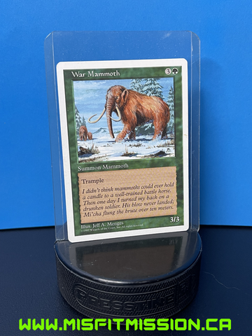 Magic the Gathering: Green 4th Edition Summon Mammoth War Mammoth
