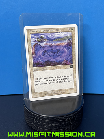 Magic the Gathering: White 6th Edition Enchantment Circle of Protection Blue
