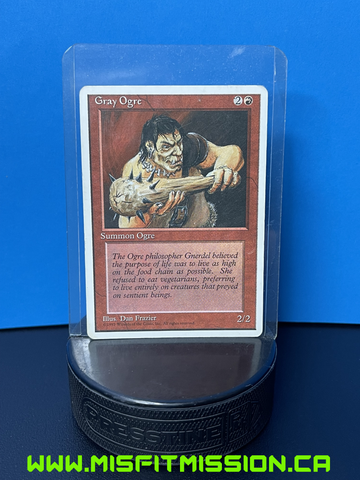 Magic the Gathering: Fourth Edition Red Summon Gray Ogre