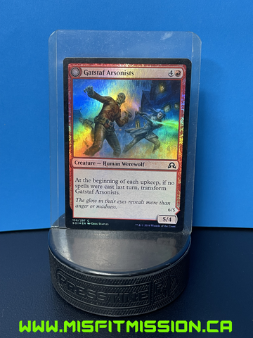 Magic the Gathering: Red Shadows Over Innistrad Creature Human Werewolf Gatstaf Arsonists Foil Card