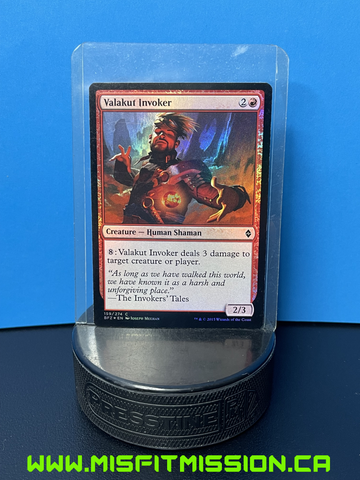 Magic the Gathering: Red Battle of Zendikar Creature Human Shaman Valakut Invoker Foil Card