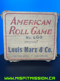 Rare 1920's Louis Marx American Roll Game