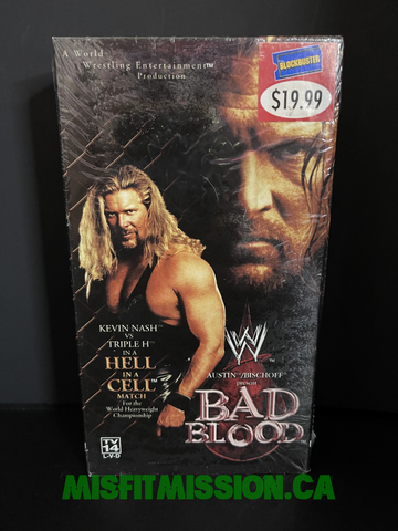 WWE VHS 2003 WWF Bad Blood Hell in The Cell (New)