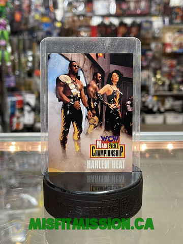 WCW 1995 Main Event Trading Harlem Heat #97 Booker T Stevie Ray Sister Sherri