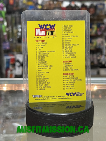 WCW 1995 Main Event Trading Cards Check List