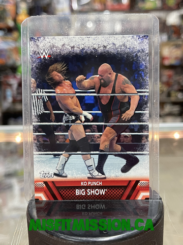 2017 WWE Topps Then Now Forever KO Punch The Big Show F-15