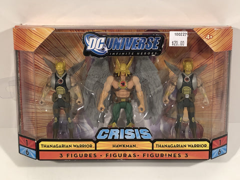 DC Universe Crisis 3PCK Hawk Man, Thanagarin Warriors (New) - The Misfit Mission Collectables -DC Action Figures - DC Comics - DC Packaged Figures - Justice League -