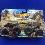 Hot Wheels Monster Trucks Star Wars Darth Vader/Chewbacca 1:24 (New) - The Misfit Mission Collectables -Hot Wheels - Mattel - Monster Jam - -