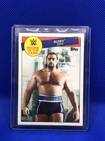 WWE Topps Rookie Of The Year Rusev 2014 - The Misfit Mission Collectables -Trading Cards - TOPPS - NXT - Rookie Cards - WWE Trading Cards