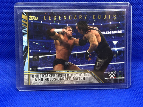 WWE Topps Legendary Bouts Undertaker VS Triple H - The Misfit Mission Collectables -Trading Cards - TOPPS - Legends - WWE Trading Cards -