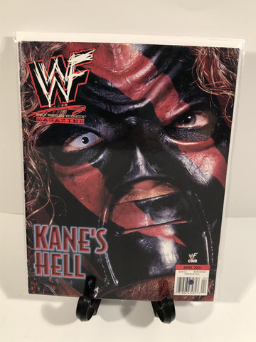 WWF Magazine Kane's Hell April 2001 - The Misfit Mission Collectables -Wrestling - WWF Magazine - Wrestling Magazines - WWE Magazines -