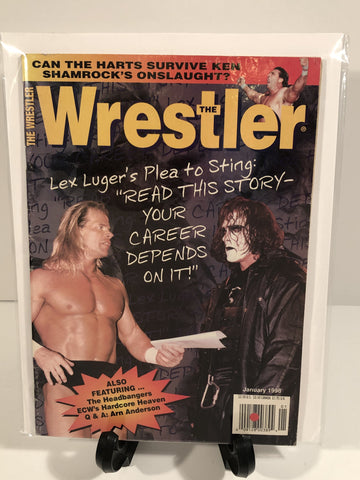 The Wrestler Magazine January 1998 - The Misfit Mission Collectables -Wrestling - The Wrestler Magazine - The Wrestler Magazine - Wrestling Magazines -