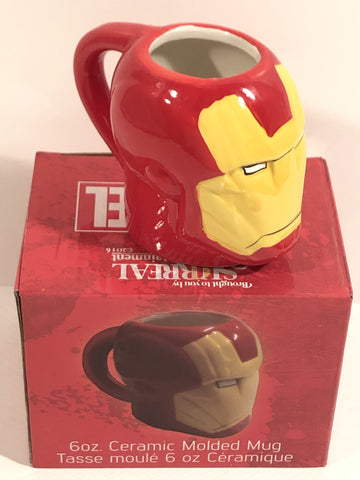 Marvel 6oz Ceramic Molded Iron Man Mug (New) - The Misfit Mission Collectables -Marvel Figures - Marvel - Collectables - -