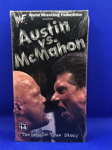 WWF VHS Austin VS. McMahon (New) - The Misfit Mission Collectables -Wrestling - WWE Home Video - Wrestling VHS - -