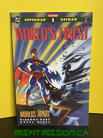 DC Comics 1990 Superman and Batman World's Finest Worlds Apart #1