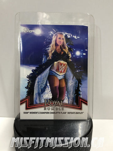 WWE TOPPS 2018 Raw-1 Charlotte Flair - The Misfit Mission Collectables -Trading Cards - TOPPS - Divas - NXT - WWE Trading Cards