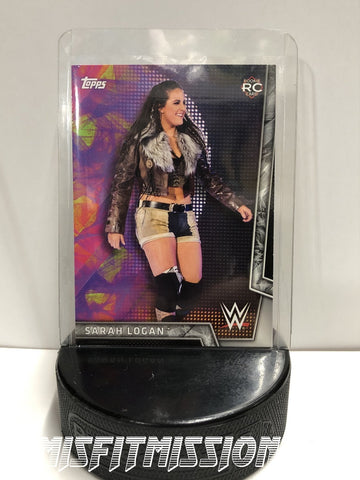 WWE TOPPS 2018 #27 Sara Logan Rookie Card - The Misfit Mission Collectables -Trading Cards - TOPPS - Divas - Rookie Cards - WWE Trading Cards