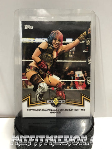 WWE TOPPS 2018 NXT-7 Asuka - The Misfit Mission Collectables -Trading Cards - TOPPS - Asuka - Divas - NXT