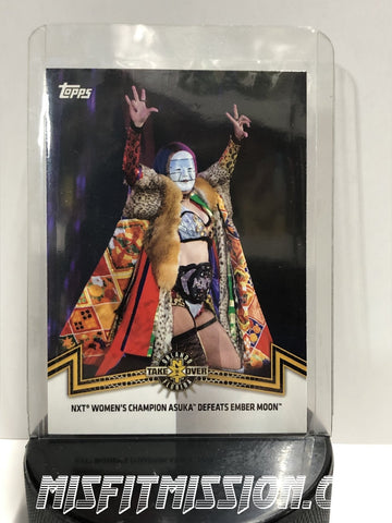 WWE TOPPS 2018 NXT-5 Asuka - The Misfit Mission Collectables -Trading Cards - TOPPS - Asuka - Divas - NXT