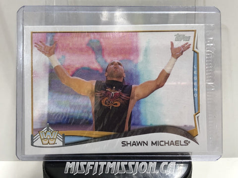 WWE 2014 Topps Shawn Michaels Series Promo Card P1 (Sealed) - The Misfit Mission Collectables -Trading Cards - TOPPS - Legends - WWE Trading Cards -